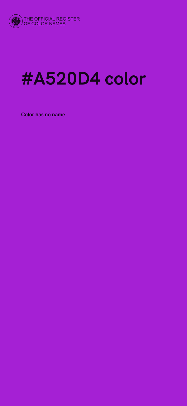 #A520D4 color image