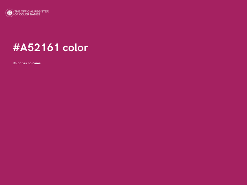 #A52161 color image
