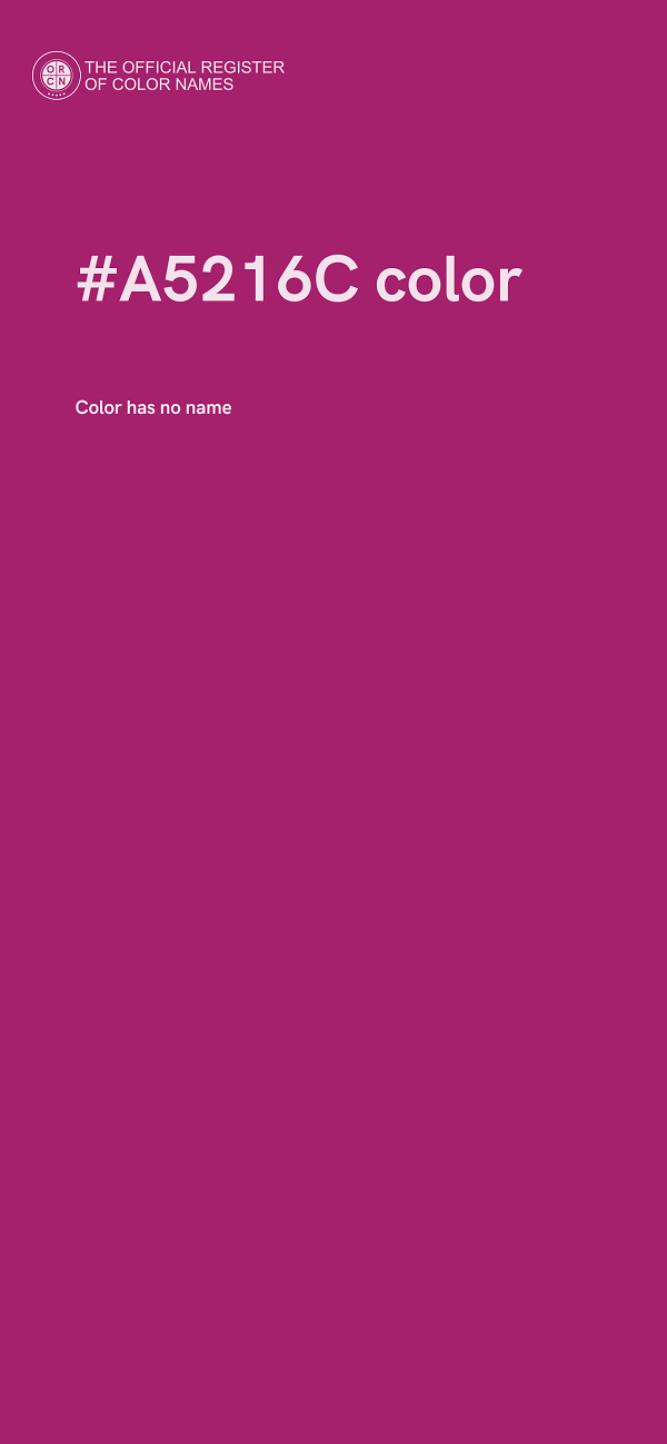 #A5216C color image