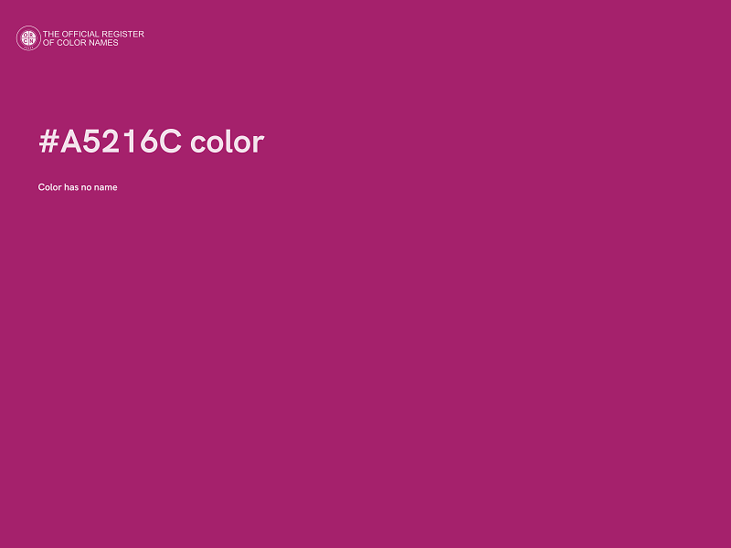#A5216C color image