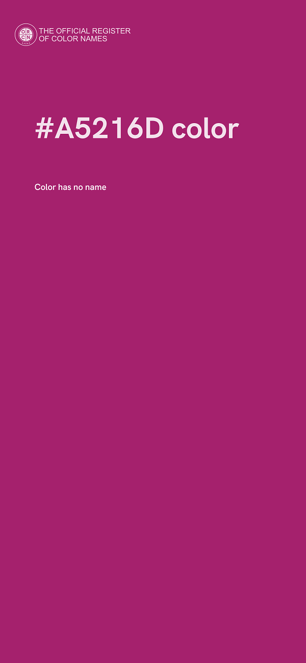 #A5216D color image
