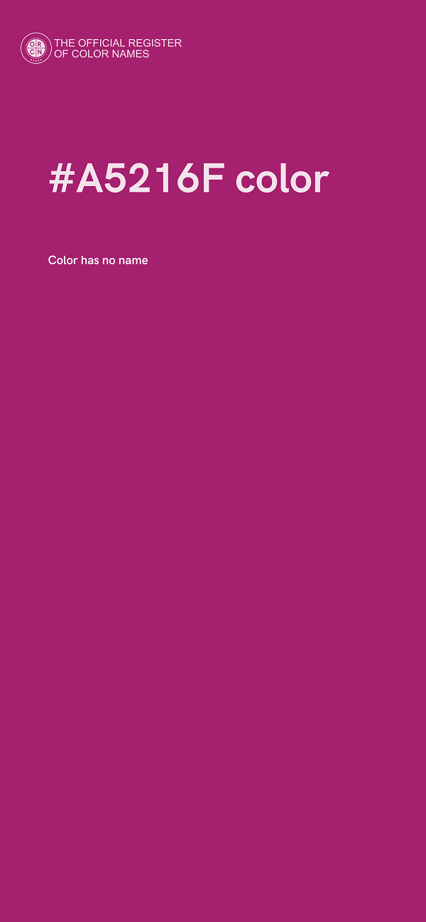 #A5216F color image