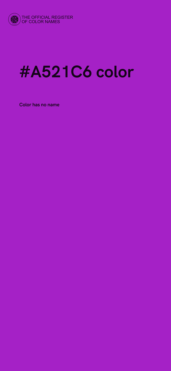 #A521C6 color image
