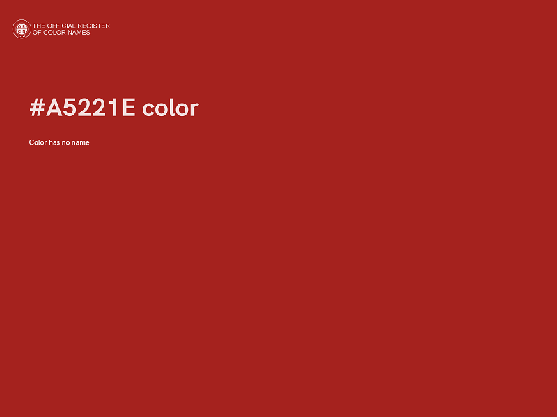 #A5221E color image