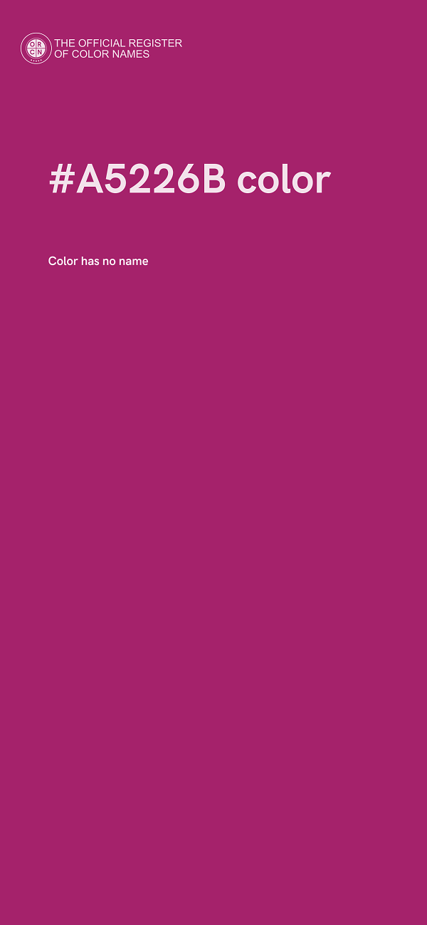 #A5226B color image