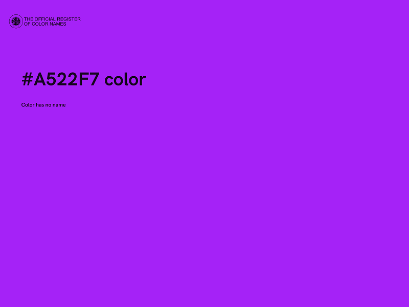 #A522F7 color image