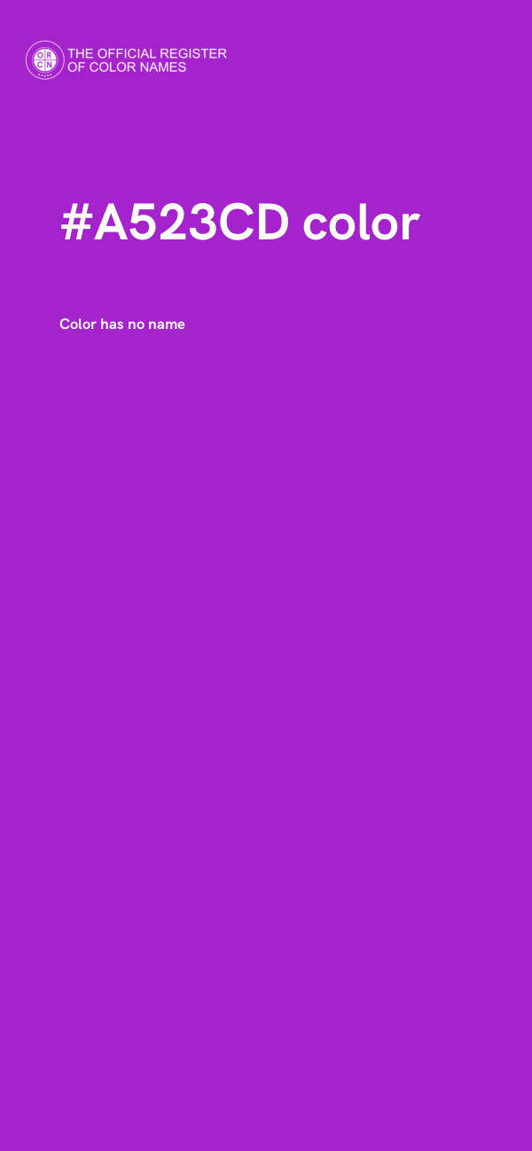 #A523CD color image