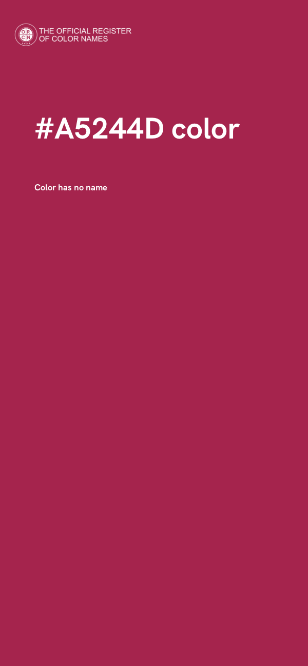 #A5244D color image