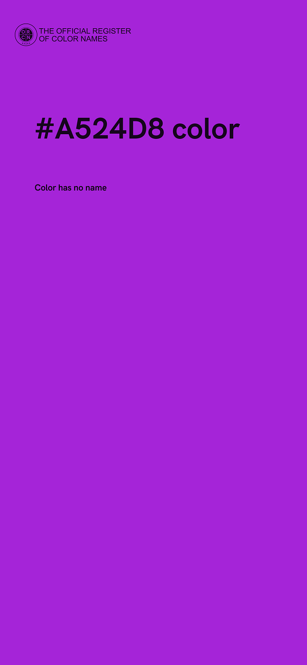 #A524D8 color image