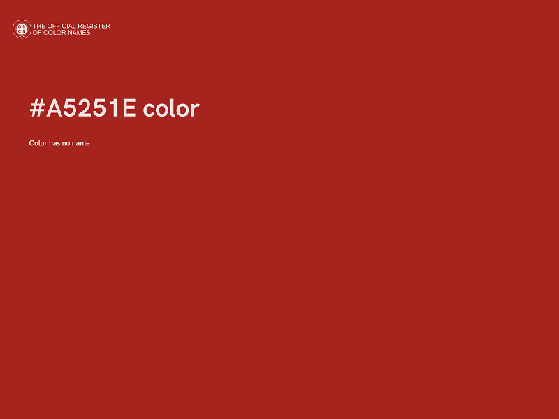 #A5251E color image