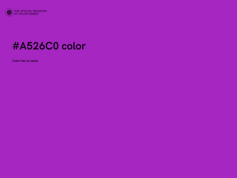 #A526C0 color image