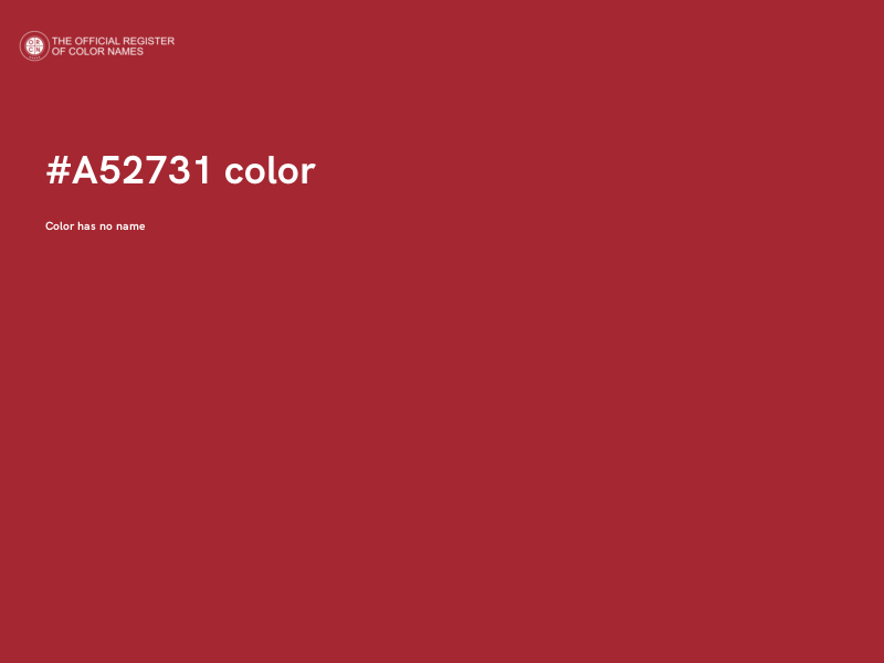 #A52731 color image