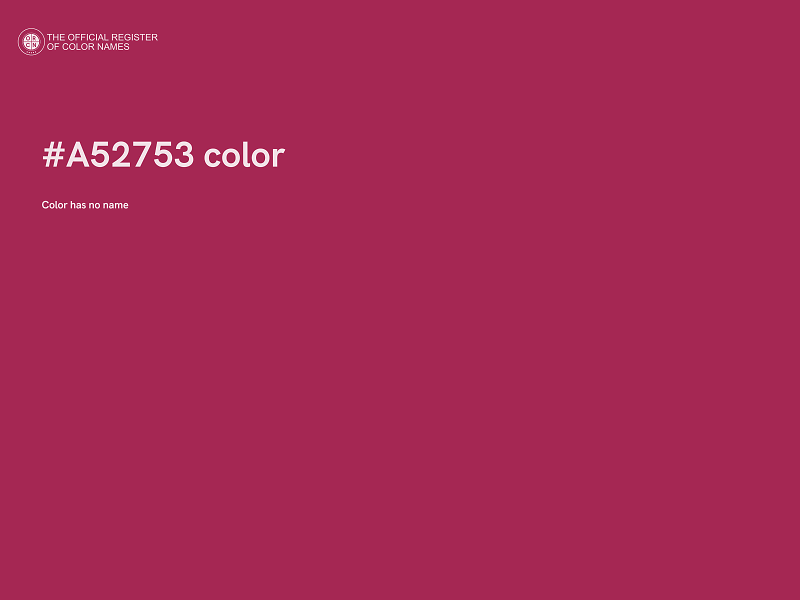 #A52753 color image