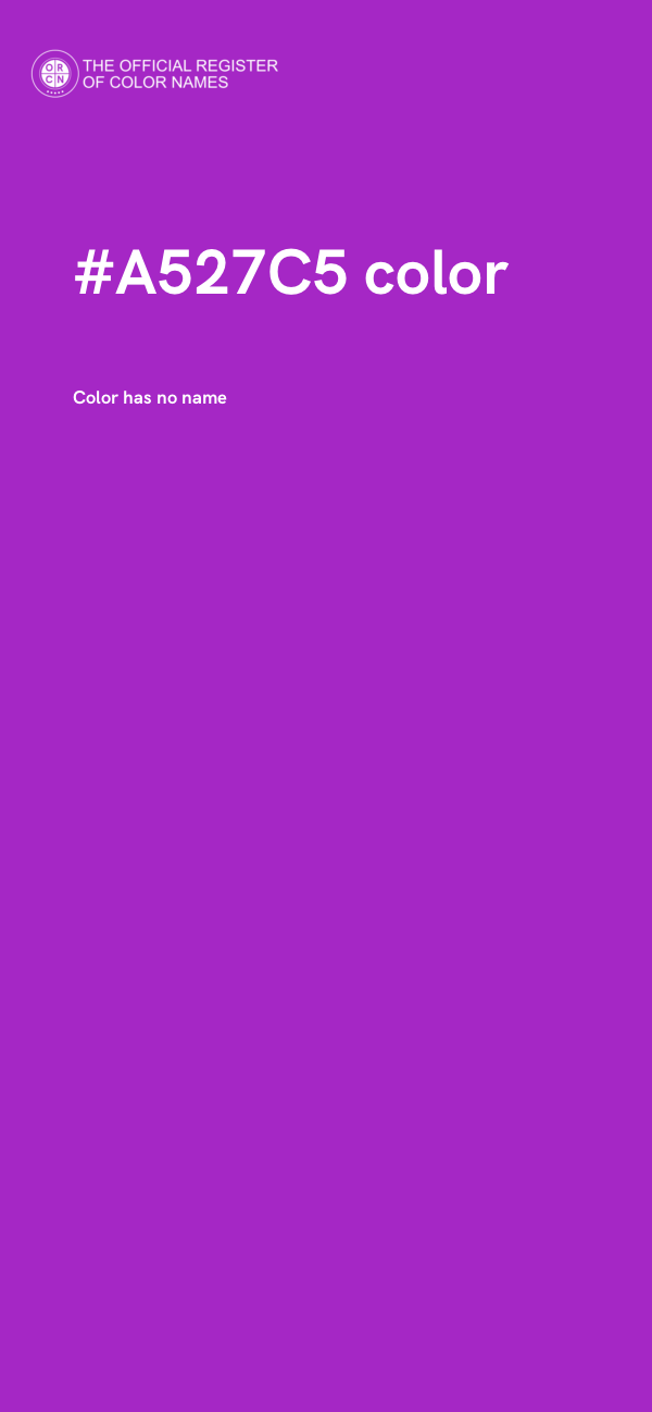 #A527C5 color image