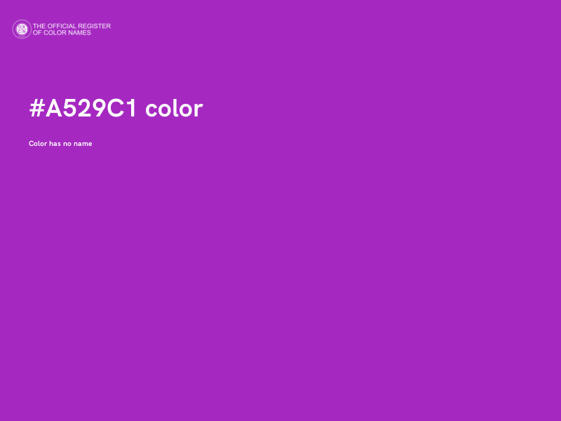 #A529C1 color image