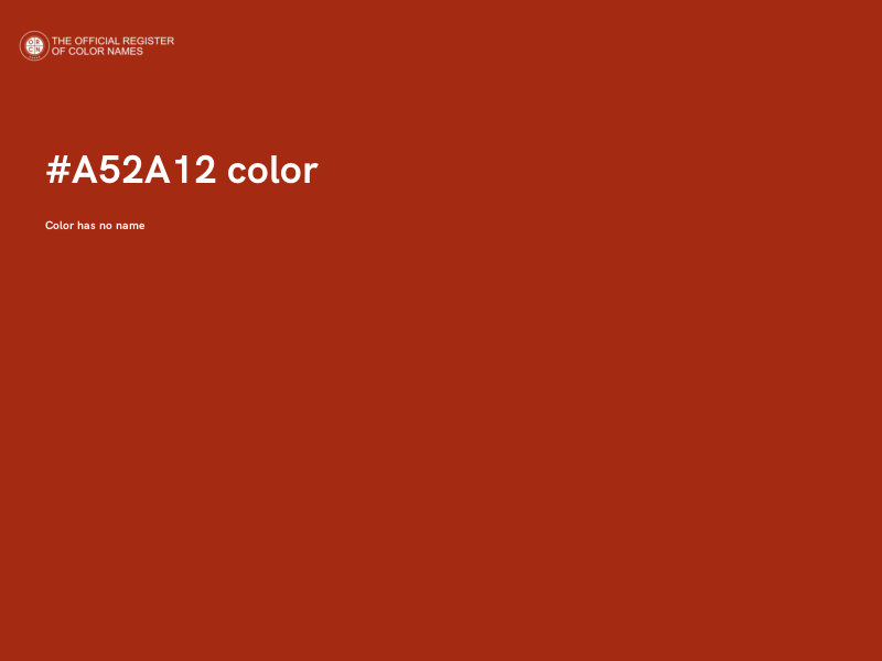 #A52A12 color image