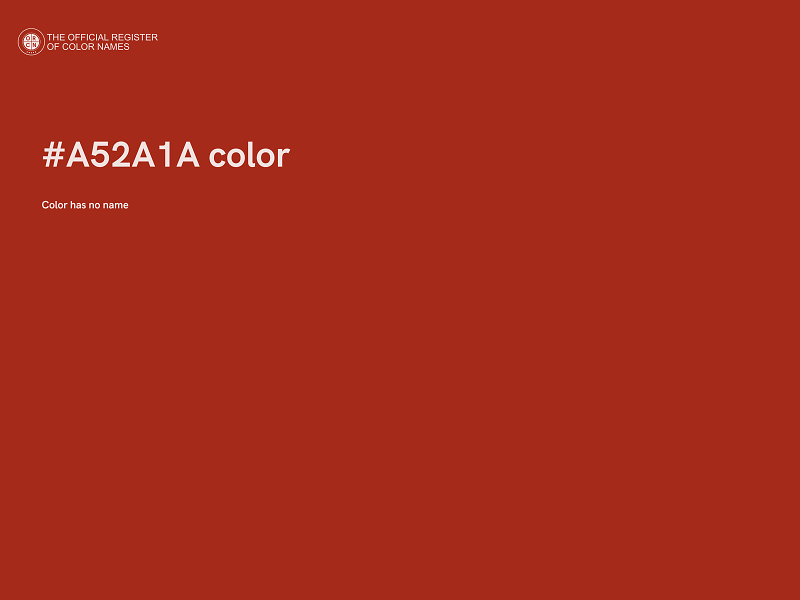 #A52A1A color image