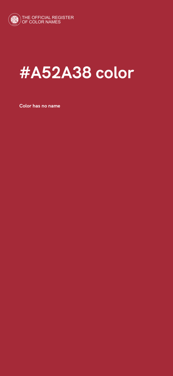#A52A38 color image