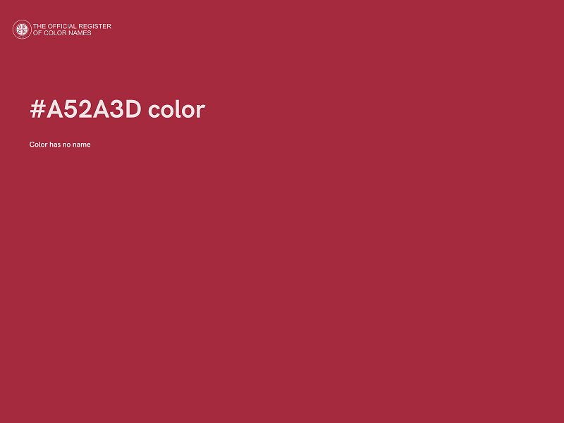 #A52A3D color image