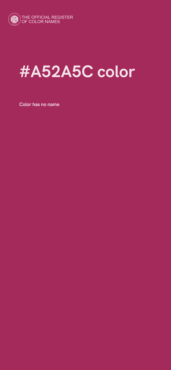 #A52A5C color image