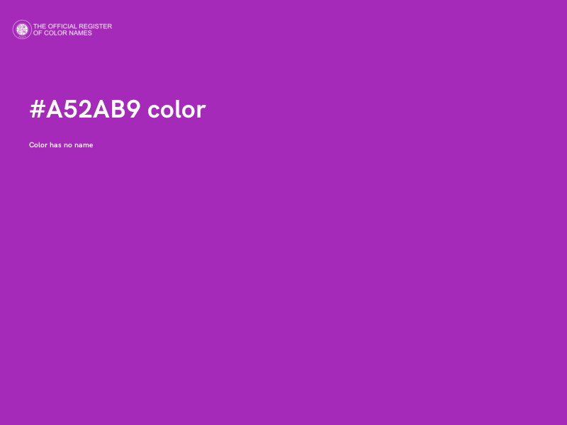 #A52AB9 color image