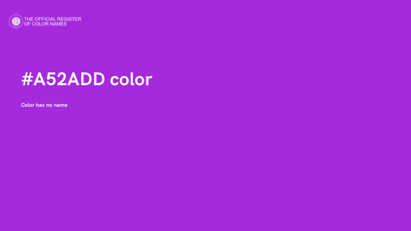 #A52ADD color image