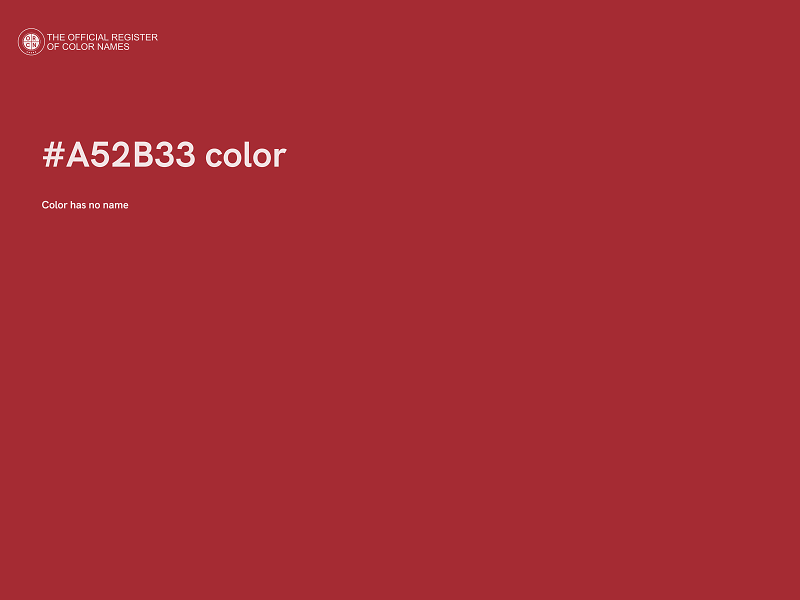 #A52B33 color image