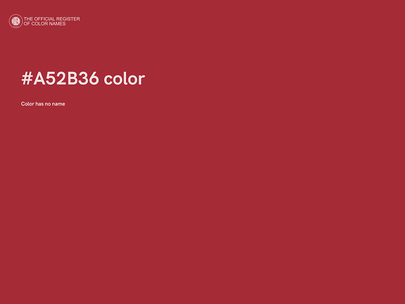 #A52B36 color image