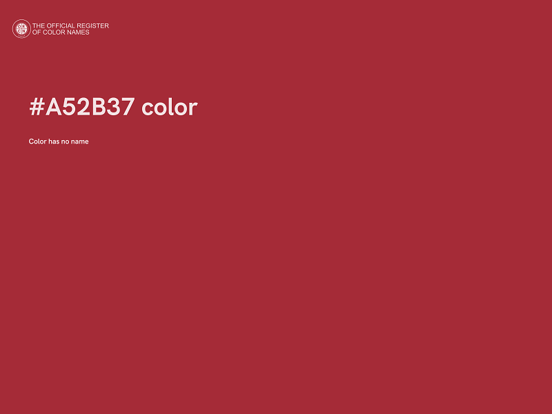 #A52B37 color image