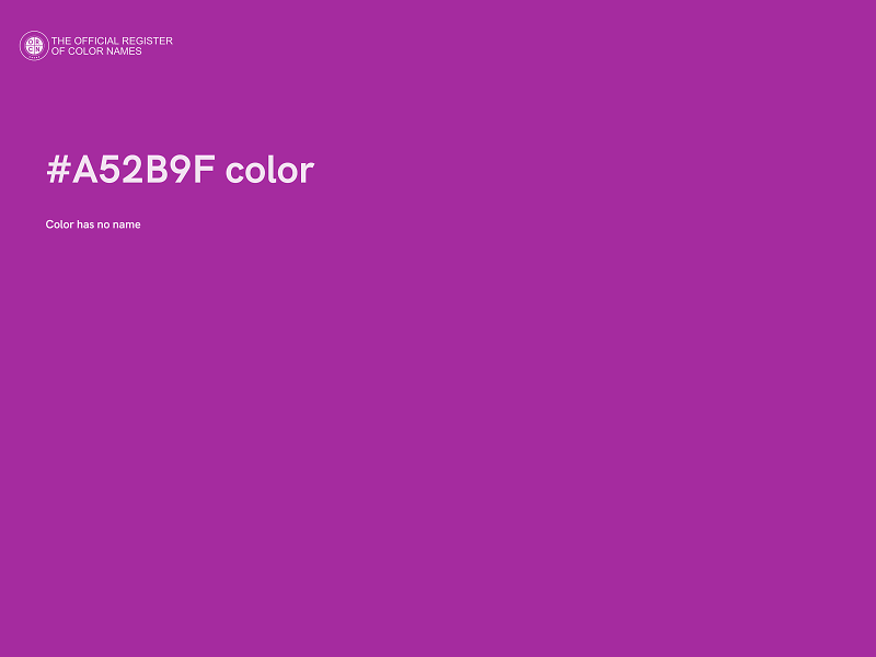 #A52B9F color image
