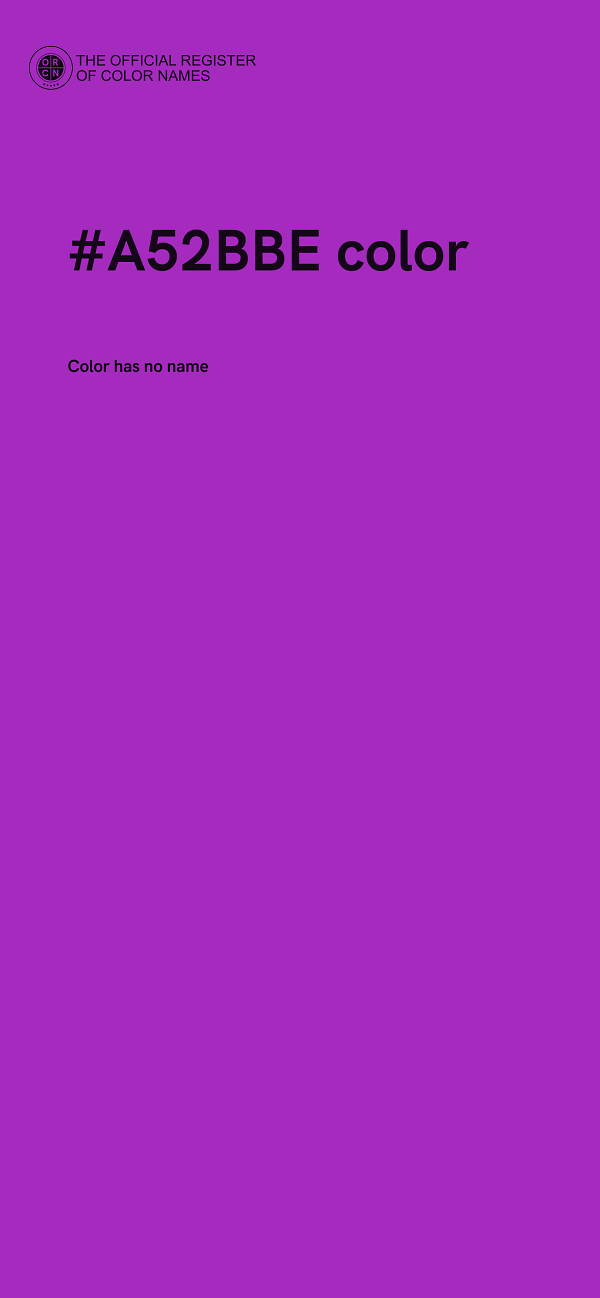 #A52BBE color image