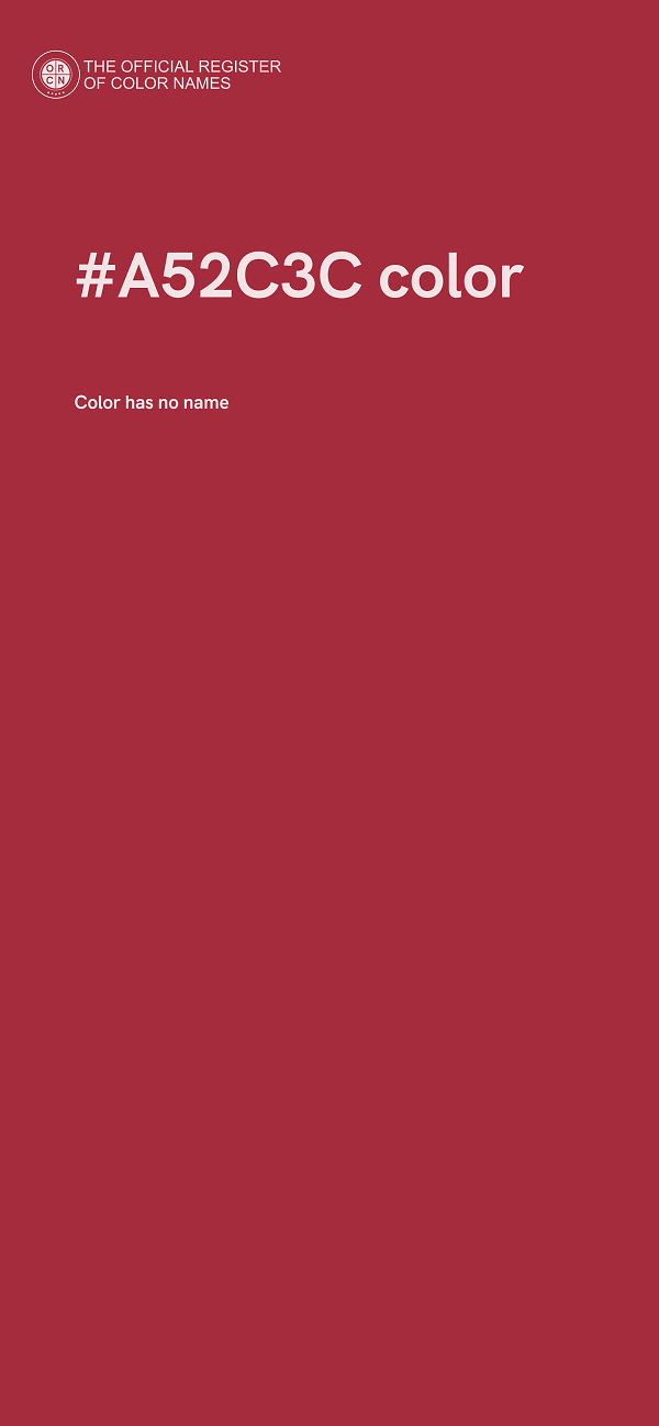 #A52C3C color image