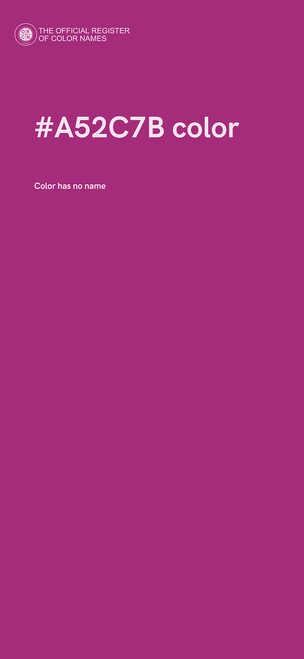 #A52C7B color image