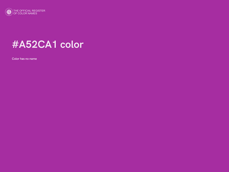 #A52CA1 color image