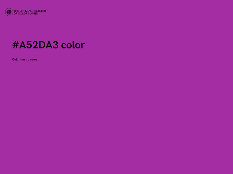 #A52DA3 color image