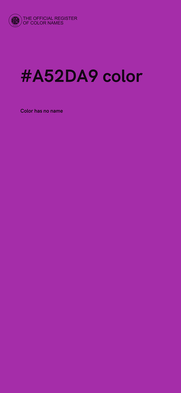 #A52DA9 color image