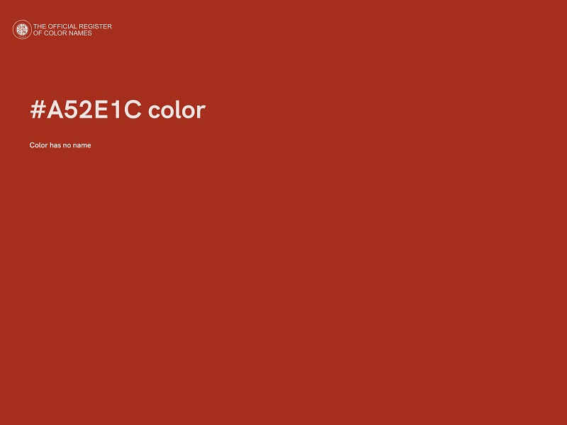 #A52E1C color image