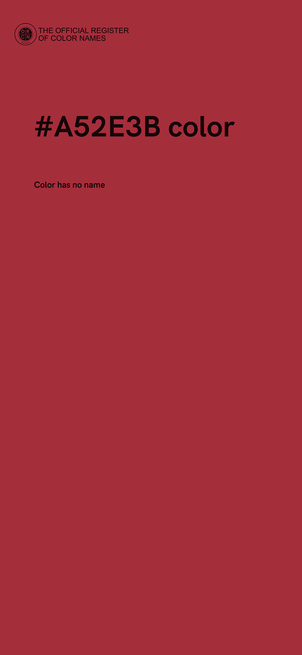 #A52E3B color image