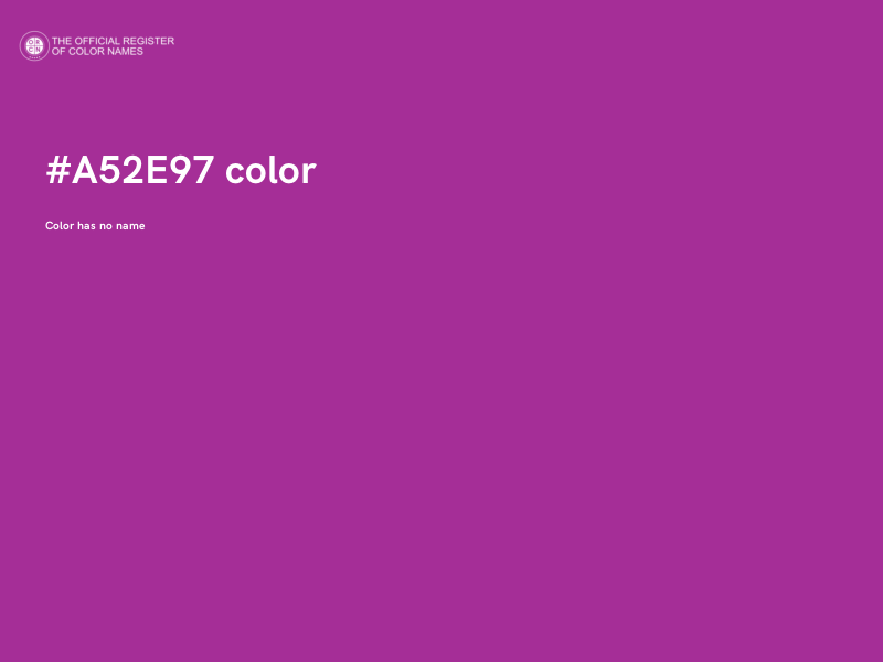 #A52E97 color image