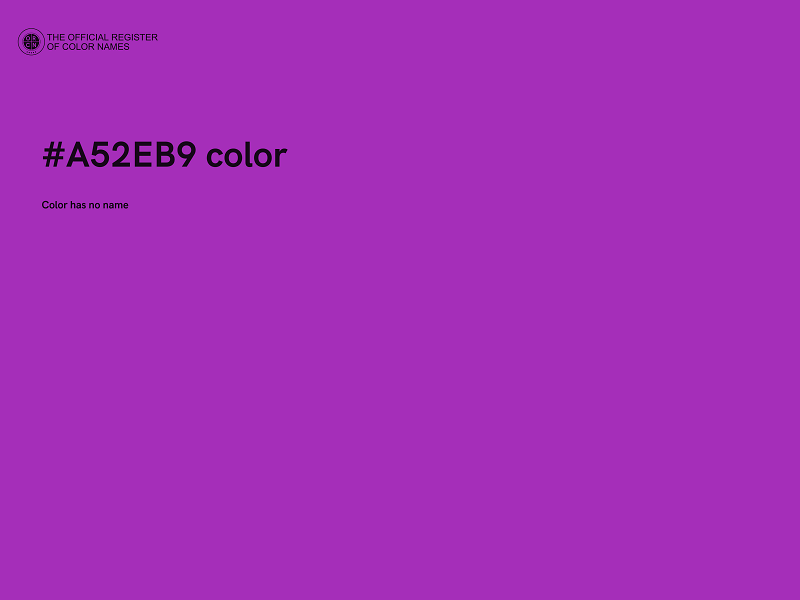 #A52EB9 color image