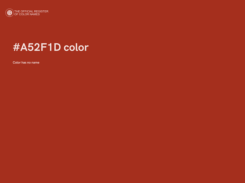 #A52F1D color image