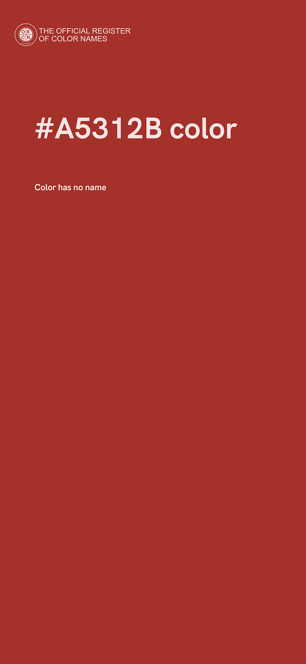 #A5312B color image