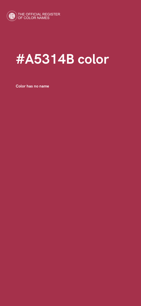 #A5314B color image