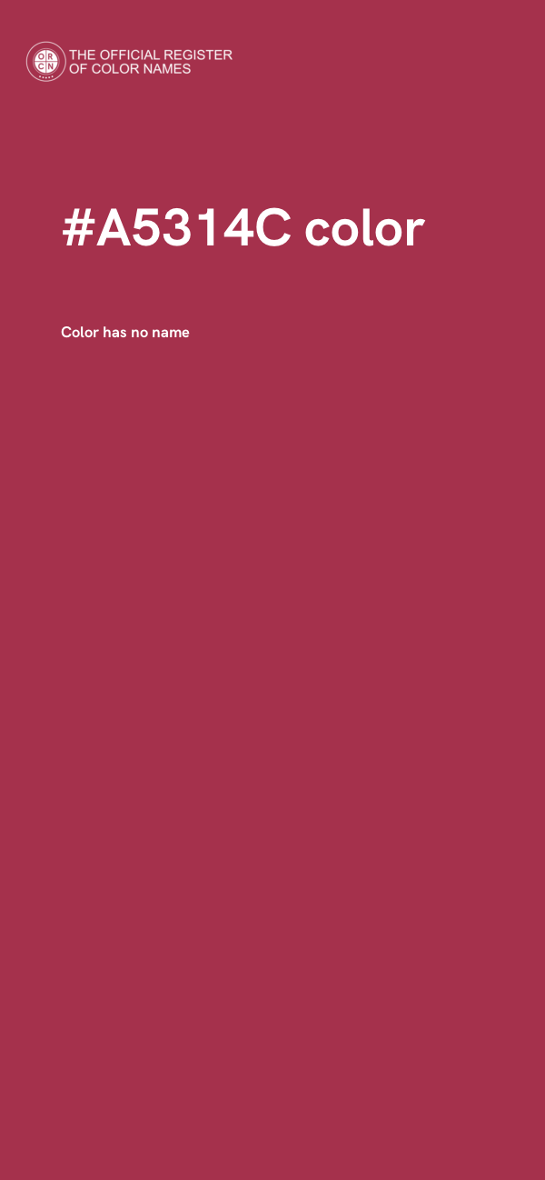 #A5314C color image