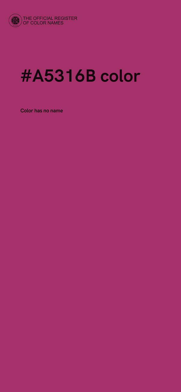 #A5316B color image