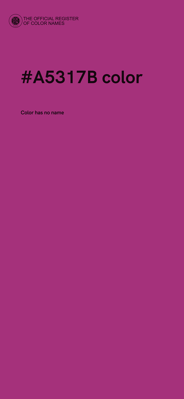 #A5317B color image