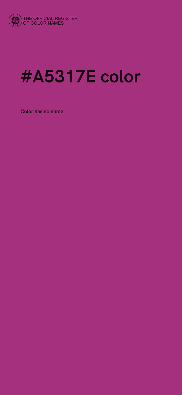 #A5317E color image