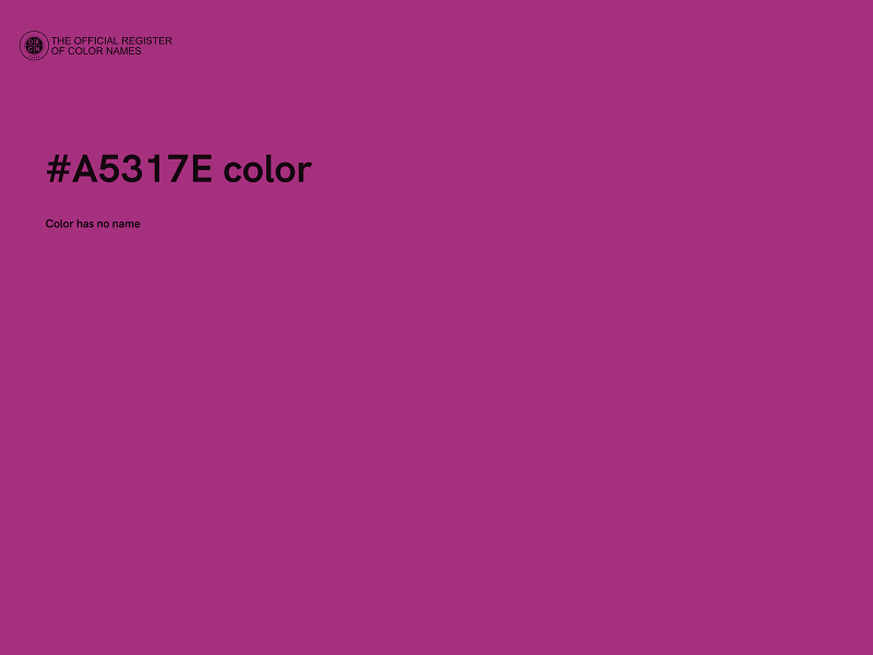 #A5317E color image