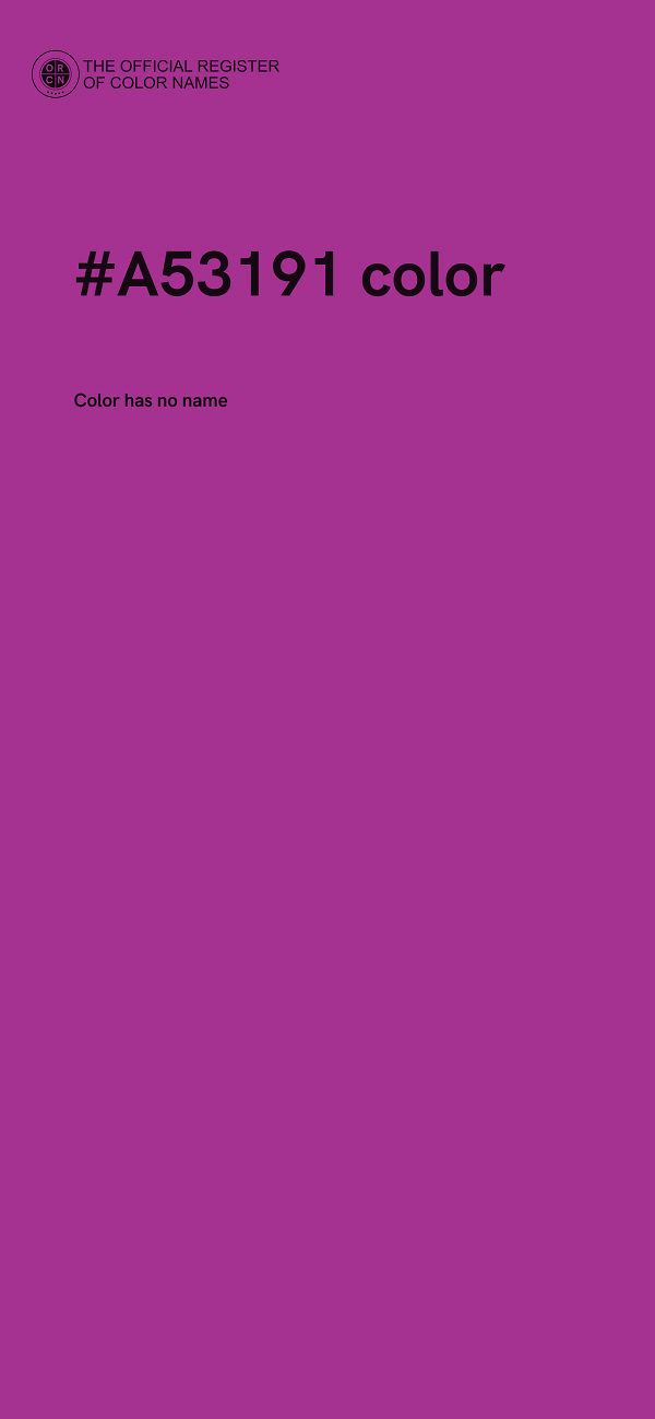 #A53191 color image