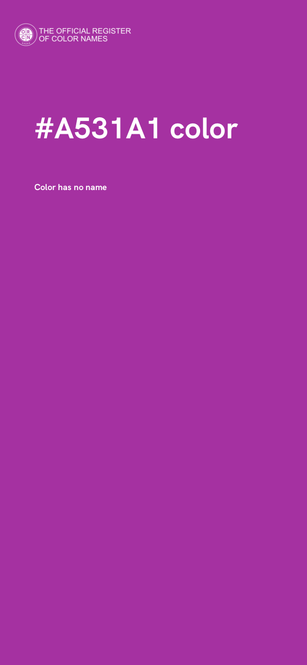 #A531A1 color image